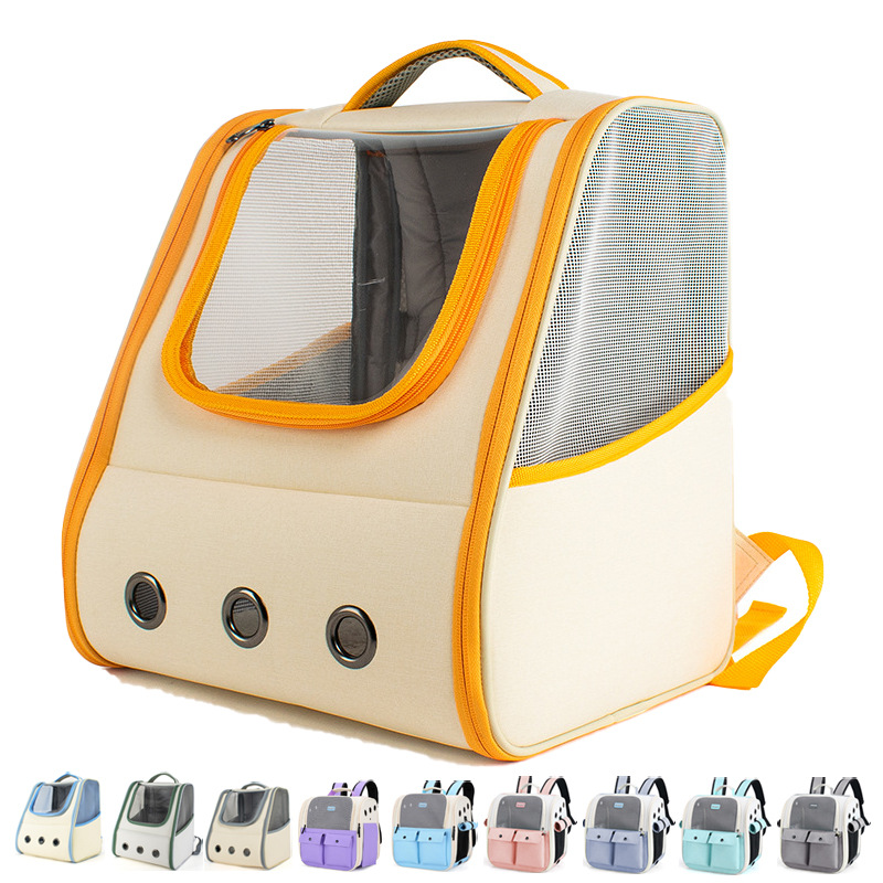 宠物包透气太空]狗狗猫包猫咪太空舱背包外出手提[