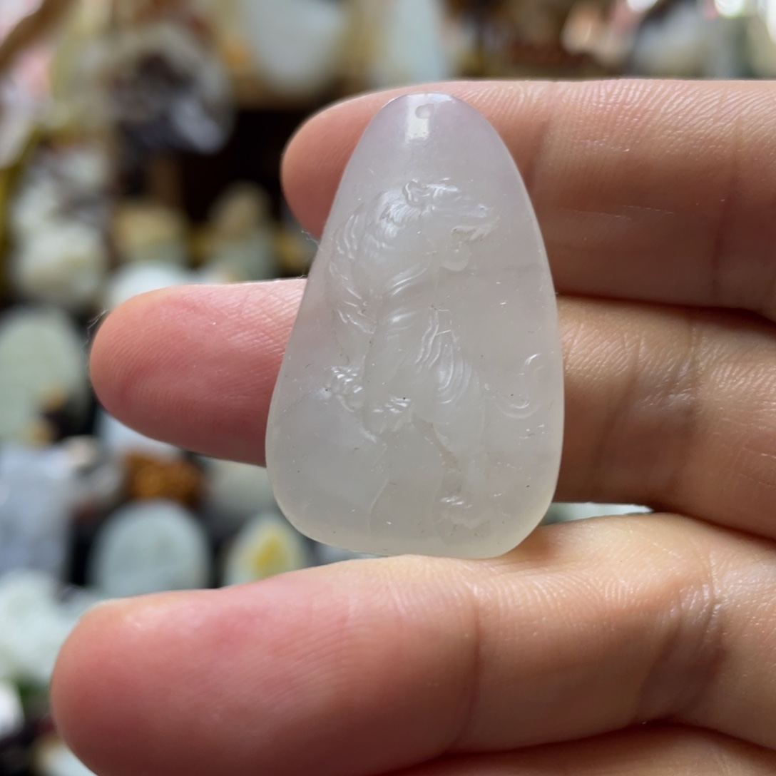 和田玉未镶嵌挂件