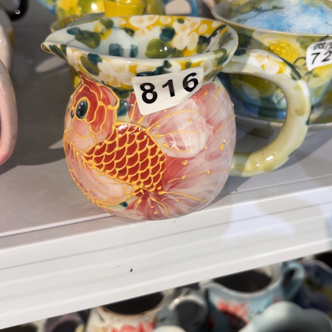 景德镇手绘高温釉下彩陶瓷茶具