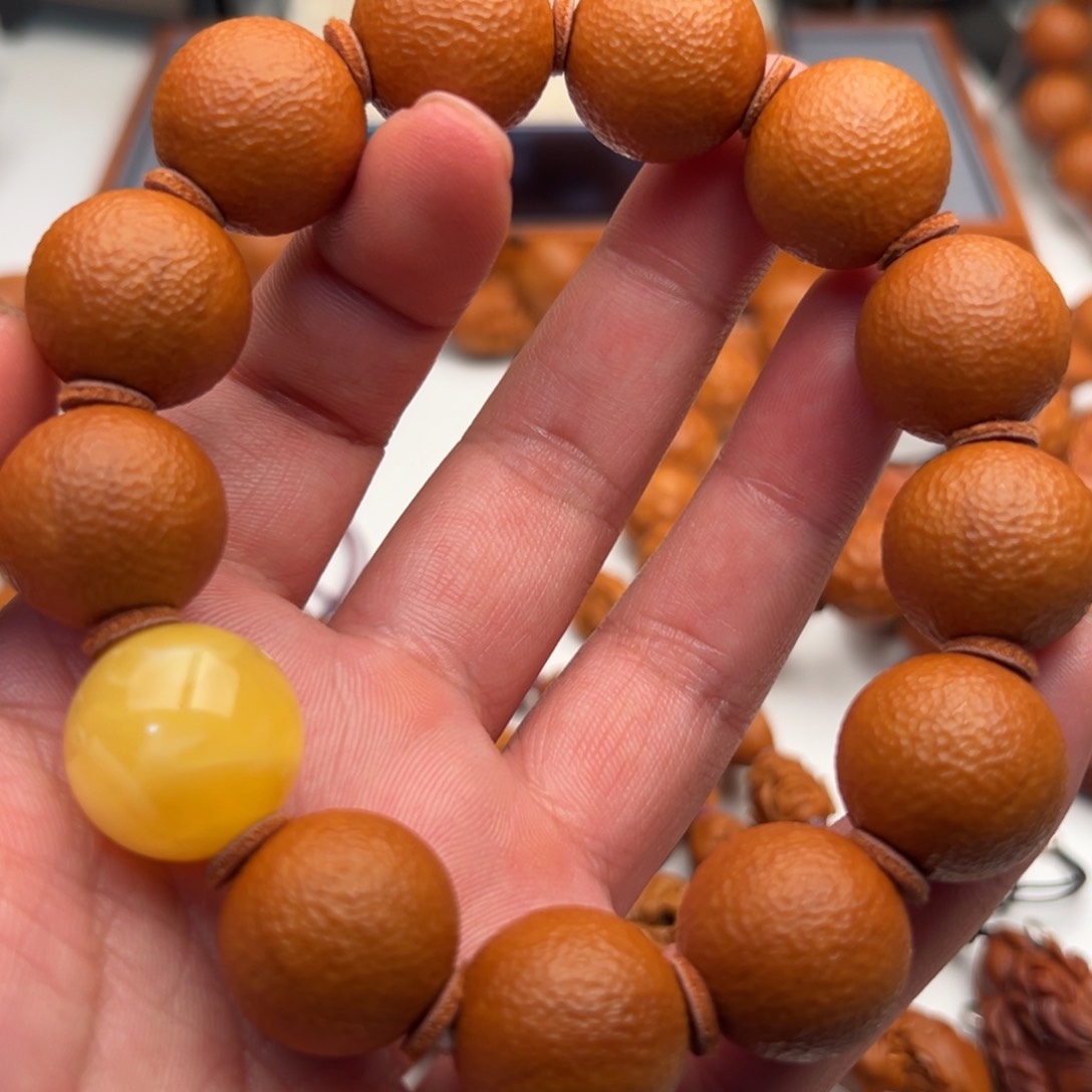 橄榄核手串橄榄核橘子皮光珠