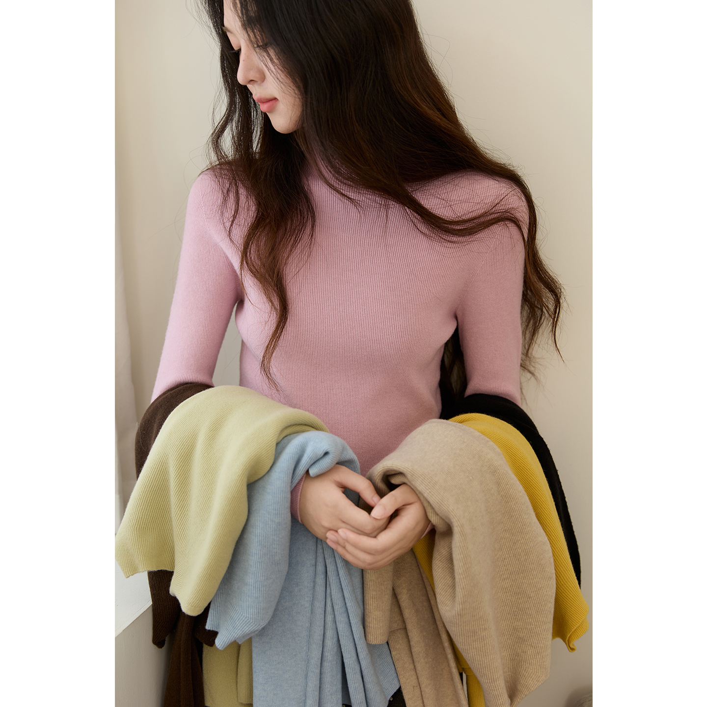 【小云总专属】谜秀打底衫正肩修身百搭内搭针织衫MXE48Z2583