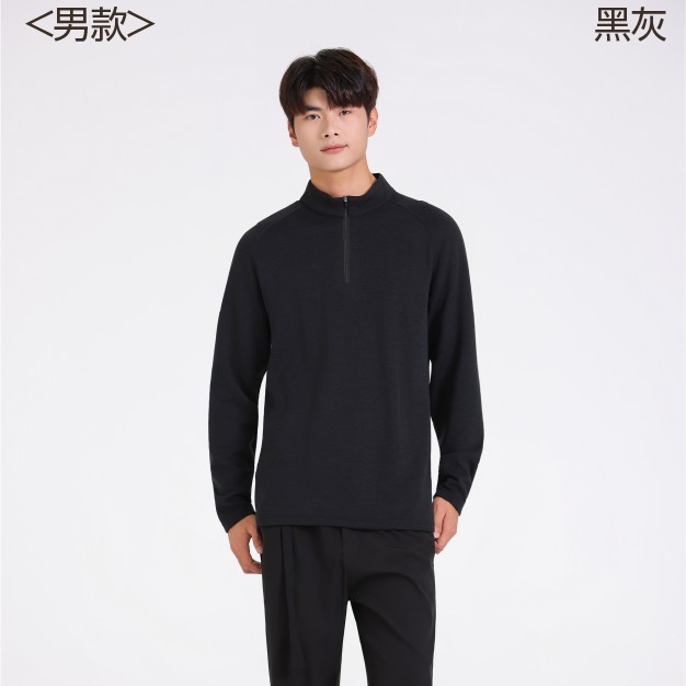 (2025新款）男士羊/绒蛋白拉链领打底衫！