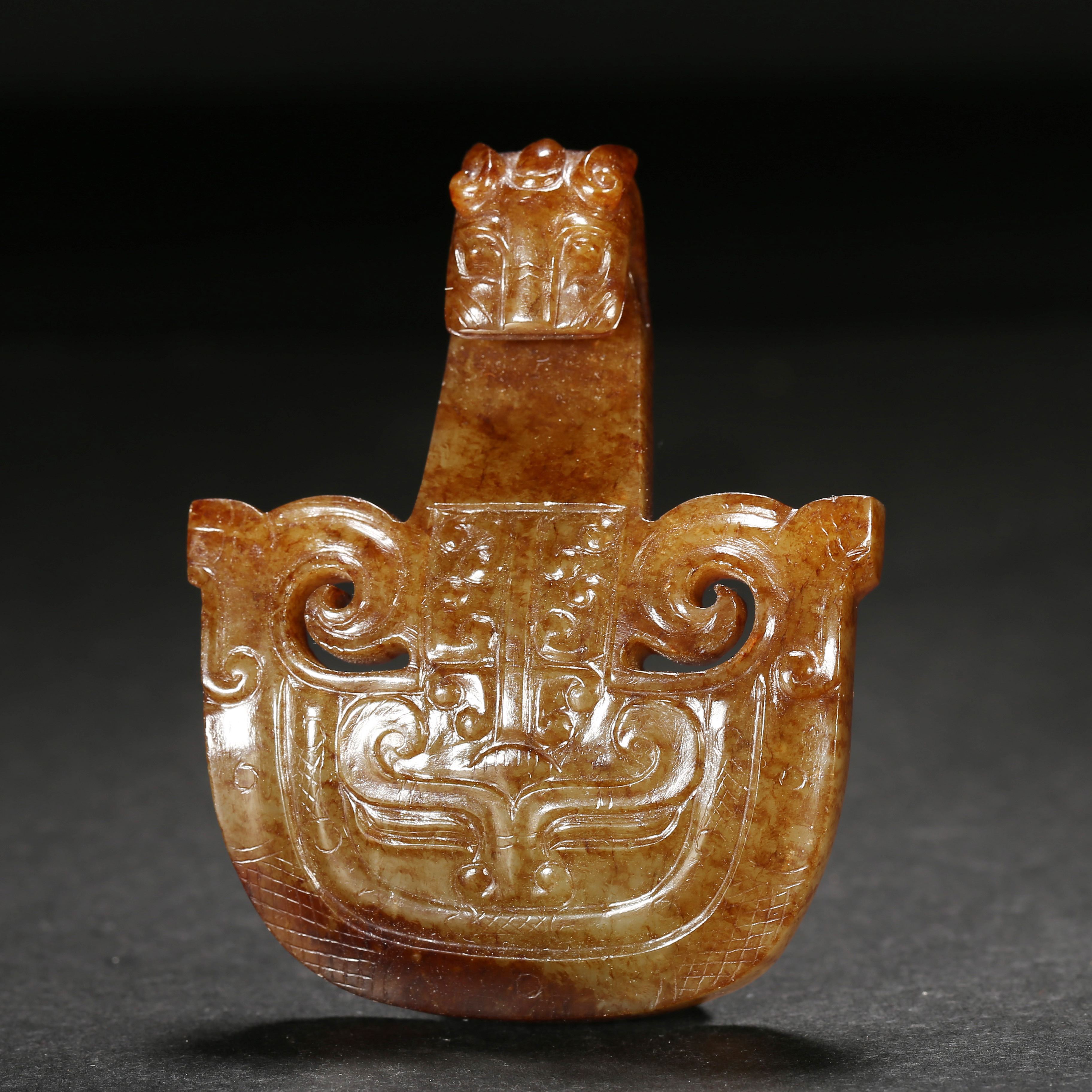 明代*龙首玉带钩/01SW0285/和田玉【北京文博】