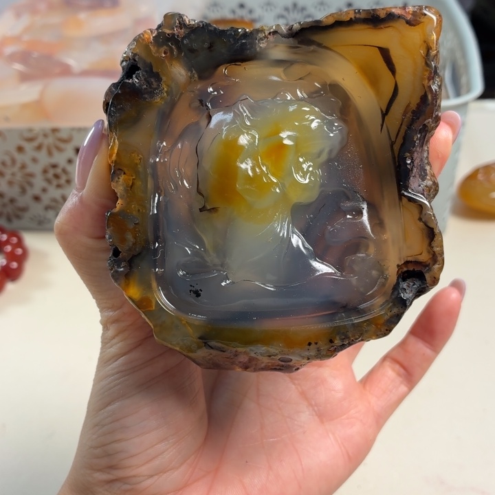 玛瑙/玉髓未镶嵌吊坠(不含链)