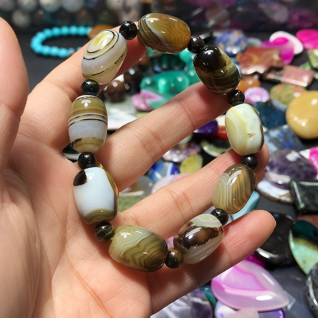 未镶嵌手串玛瑙/玉髓