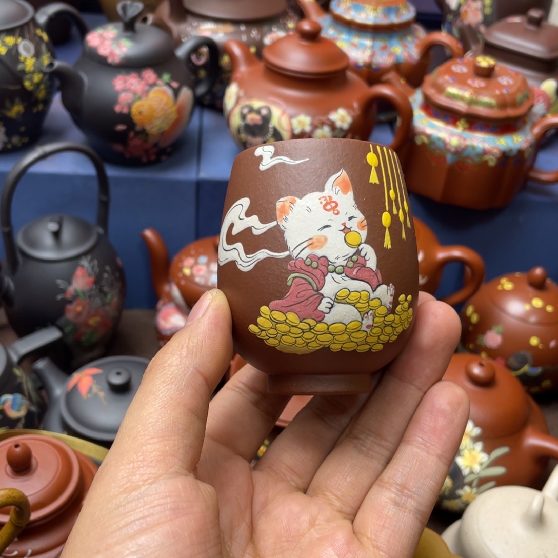 茶杯紫砂紫砂主人杯100cc