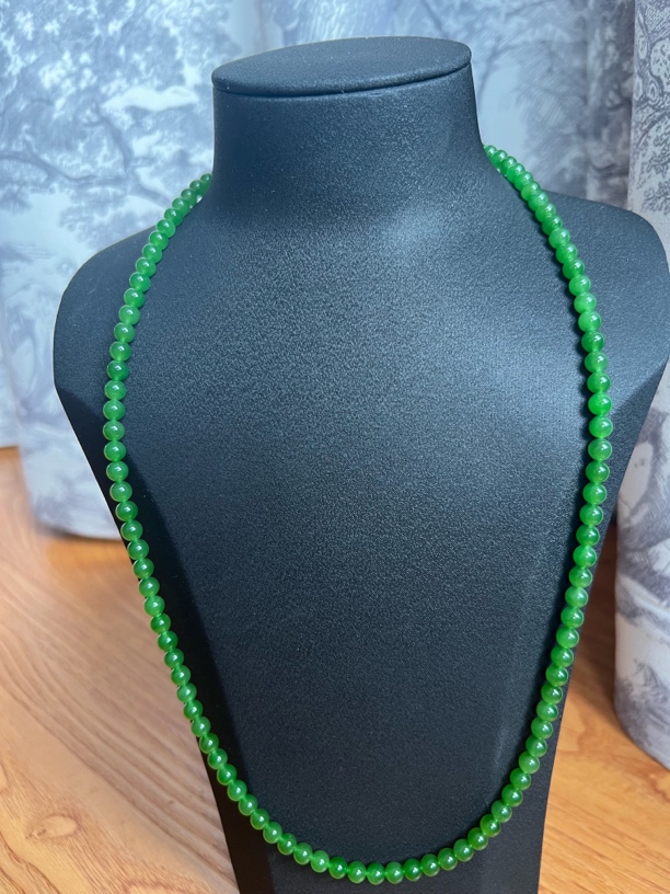 【新疆马爷珠宝】卡6碧玉项链
