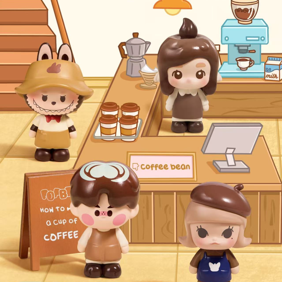 【拆盒】咖啡工厂系列公仔萌粒盲盒