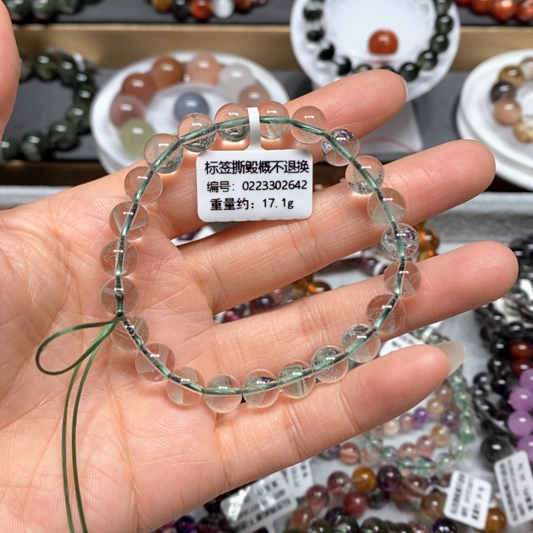 水晶手链未镶嵌翠幽灵