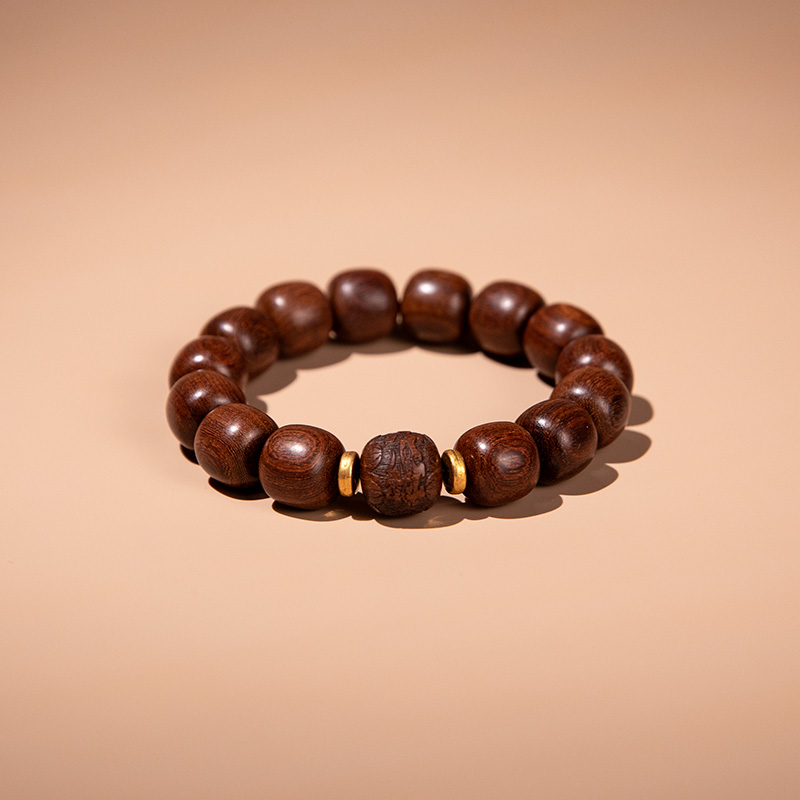 【清风专属】“新粉福利”老型金丝檀文玩手串 ESCX177