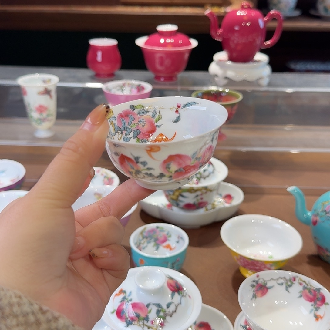 珐琅彩主人杯茶具套装