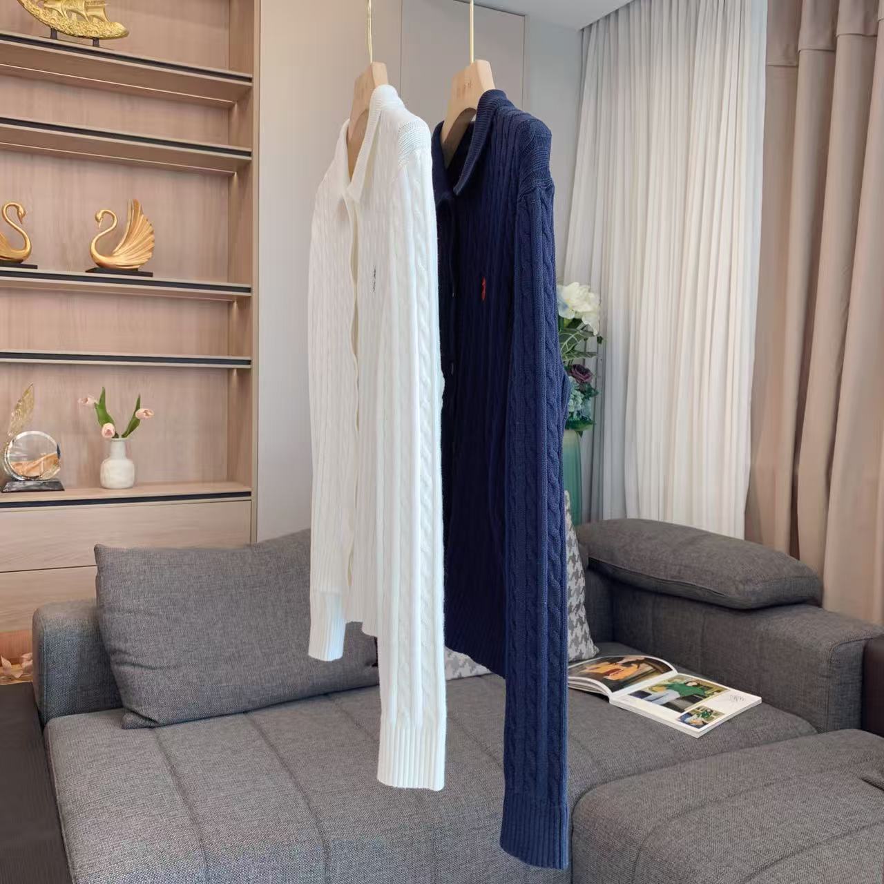 【美姐说】翻领加厚女开衫25129