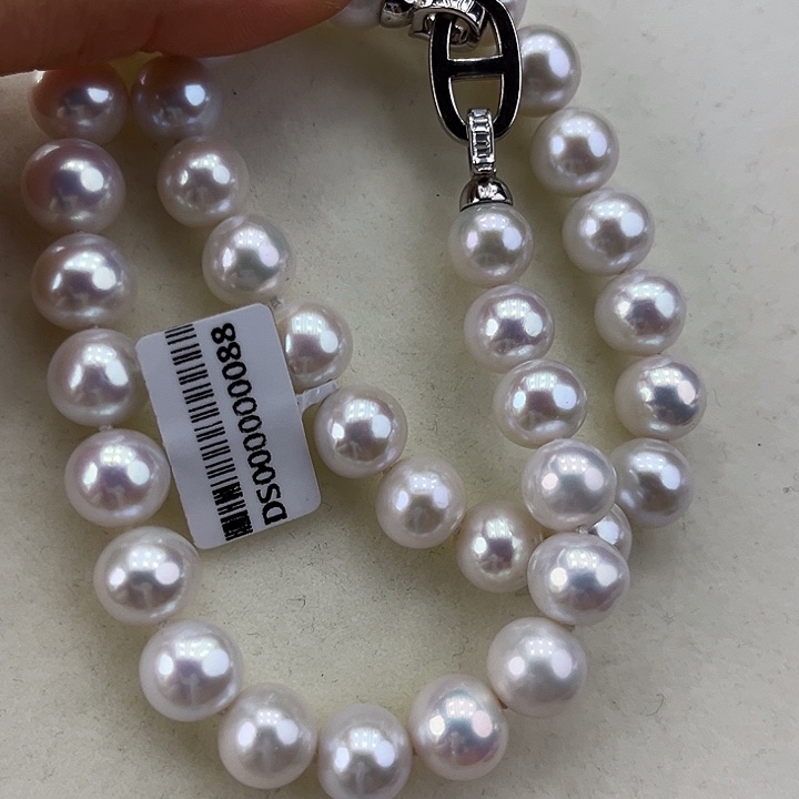 淡水珍珠颈饰银S925镶嵌➕11-12高品极光炫彩