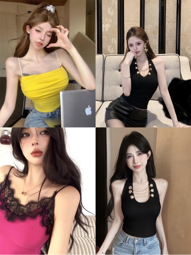 【网红同款组合】辣妹吊带美背 福利款 清货 No退No换