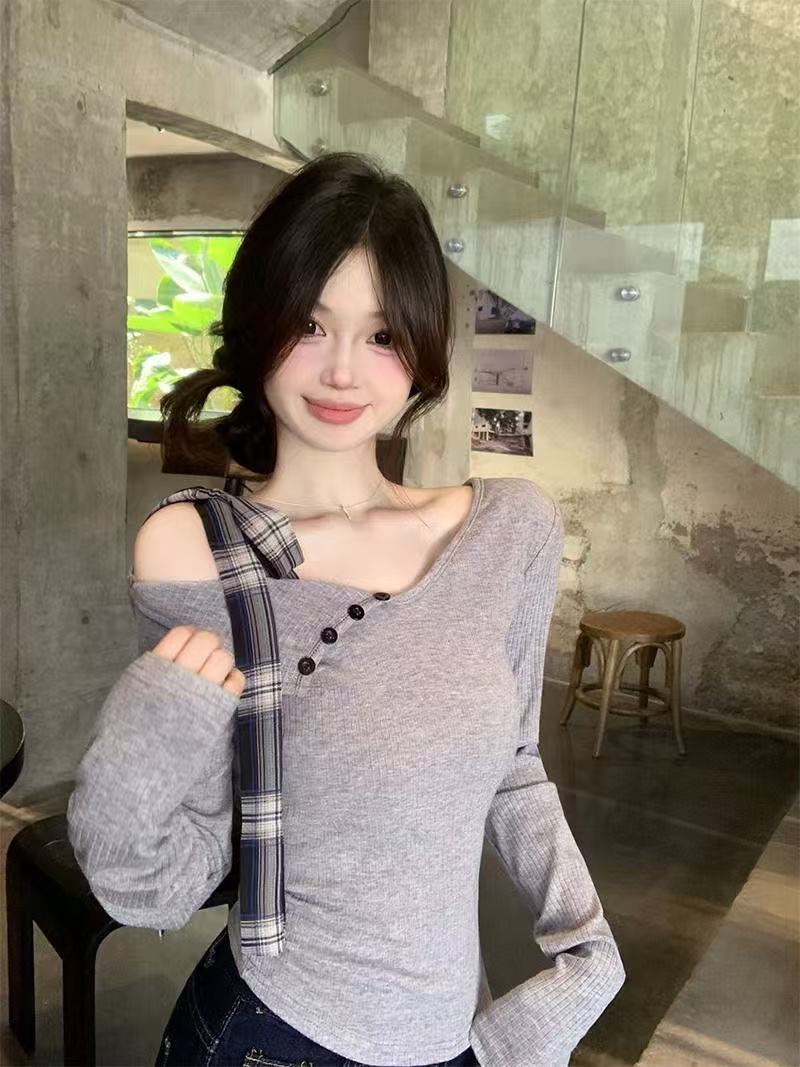 春夏新款上衣女短款辣妹显瘦设计感（对应号码拍）