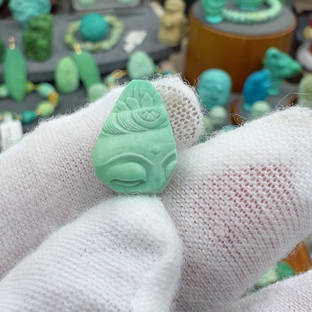 绿松石未镶嵌菜籽黄Z