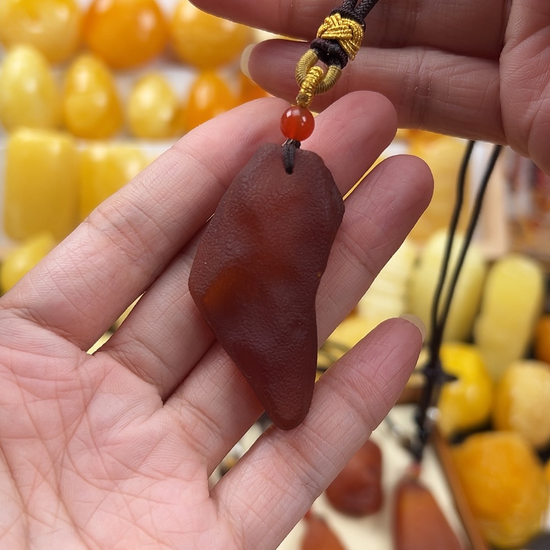 蜜蜡颈饰未镶嵌好*看蜜蜡