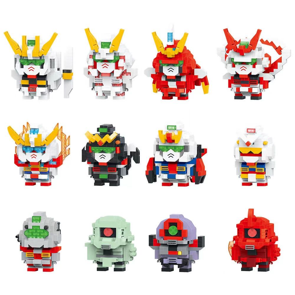 高达卡通积木随机一款