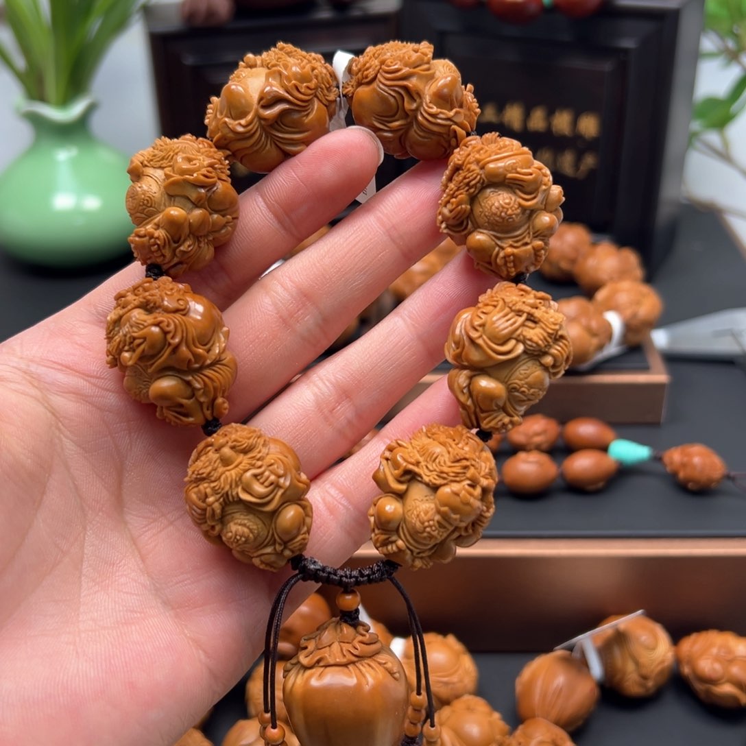 橄榄核手串/手链龙袍钟馗