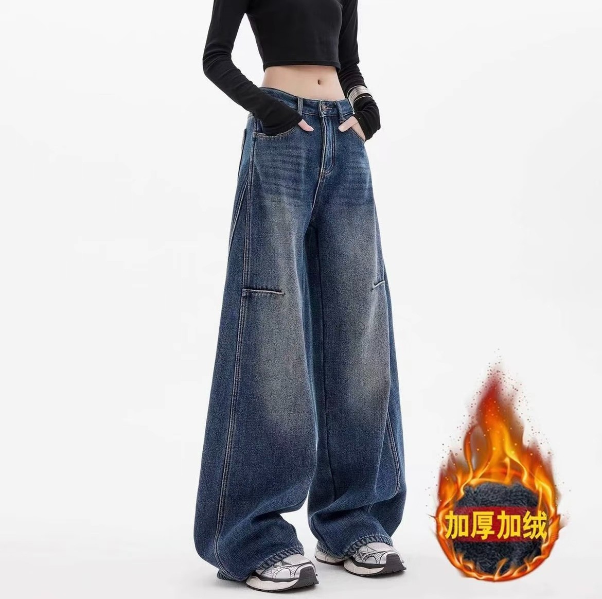 新款牛仔裤【幸运-来财-顺利】直播链接 默认瑕疵介意勿拍