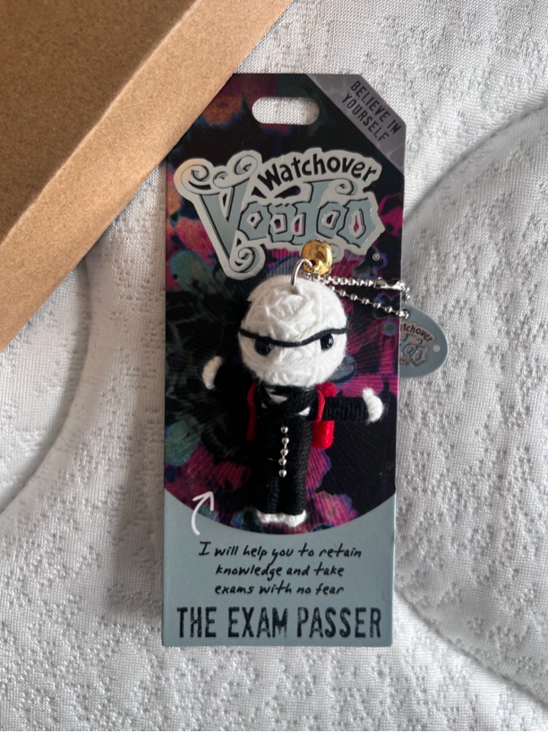 潮玩手工DIY木乃伊巫毒娃娃玩偶公仔挂件（带故事卡）-考试通过者