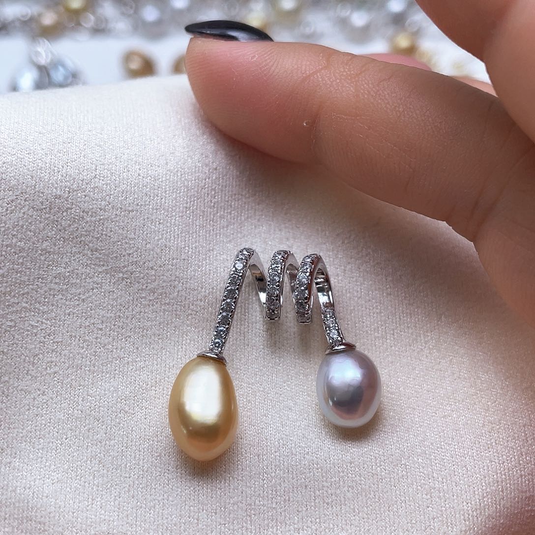 海水珍珠颈饰银S925镶嵌