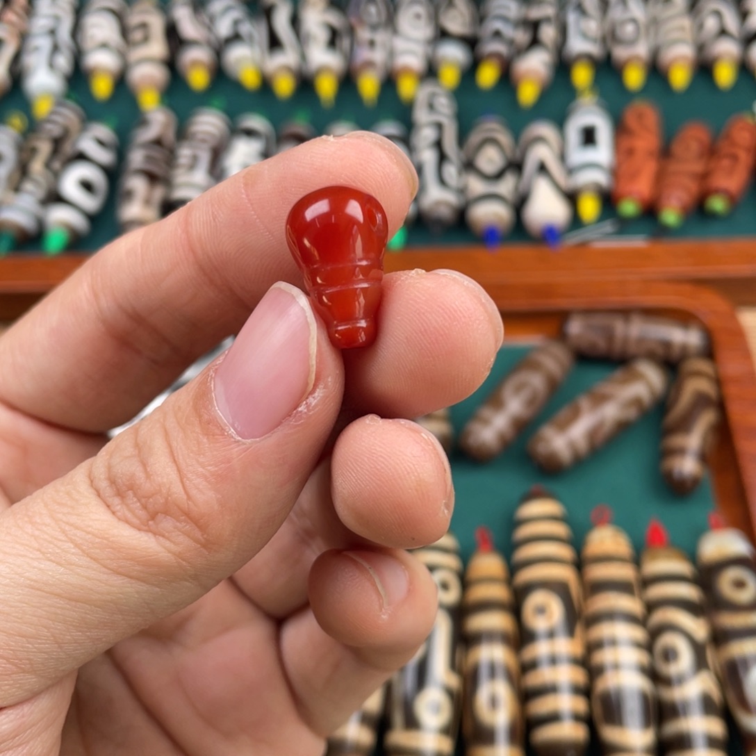 玛瑙/玉髓裸珠三通