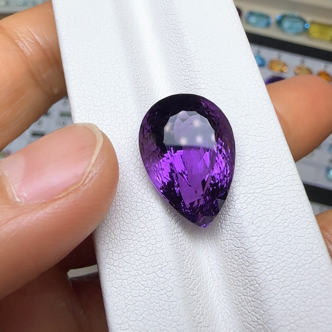 紫晶珠宝半成品未镶嵌天然 约11.2克拉