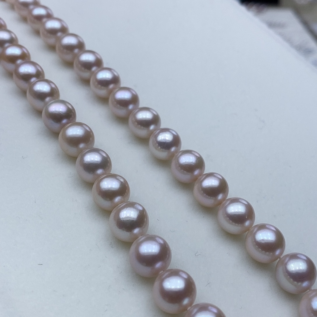 淡水珍珠颈饰银S925镶嵌➕10-11高品极光炫彩蔓塔玫瑰