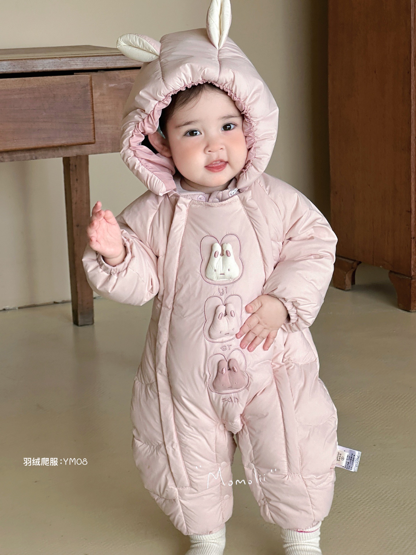 2025年新款婴童连体爬服冬装哈衣