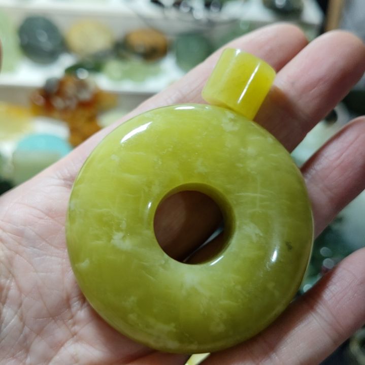 岫玉平安扣未镶嵌