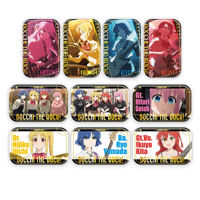 【孤独摇滚】烫金方吧唧吧唧 潮玩盲盒拆卡