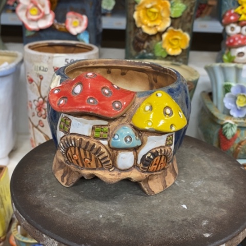 【闪购商品】红陶粗陶材质陶瓷多肉花盆