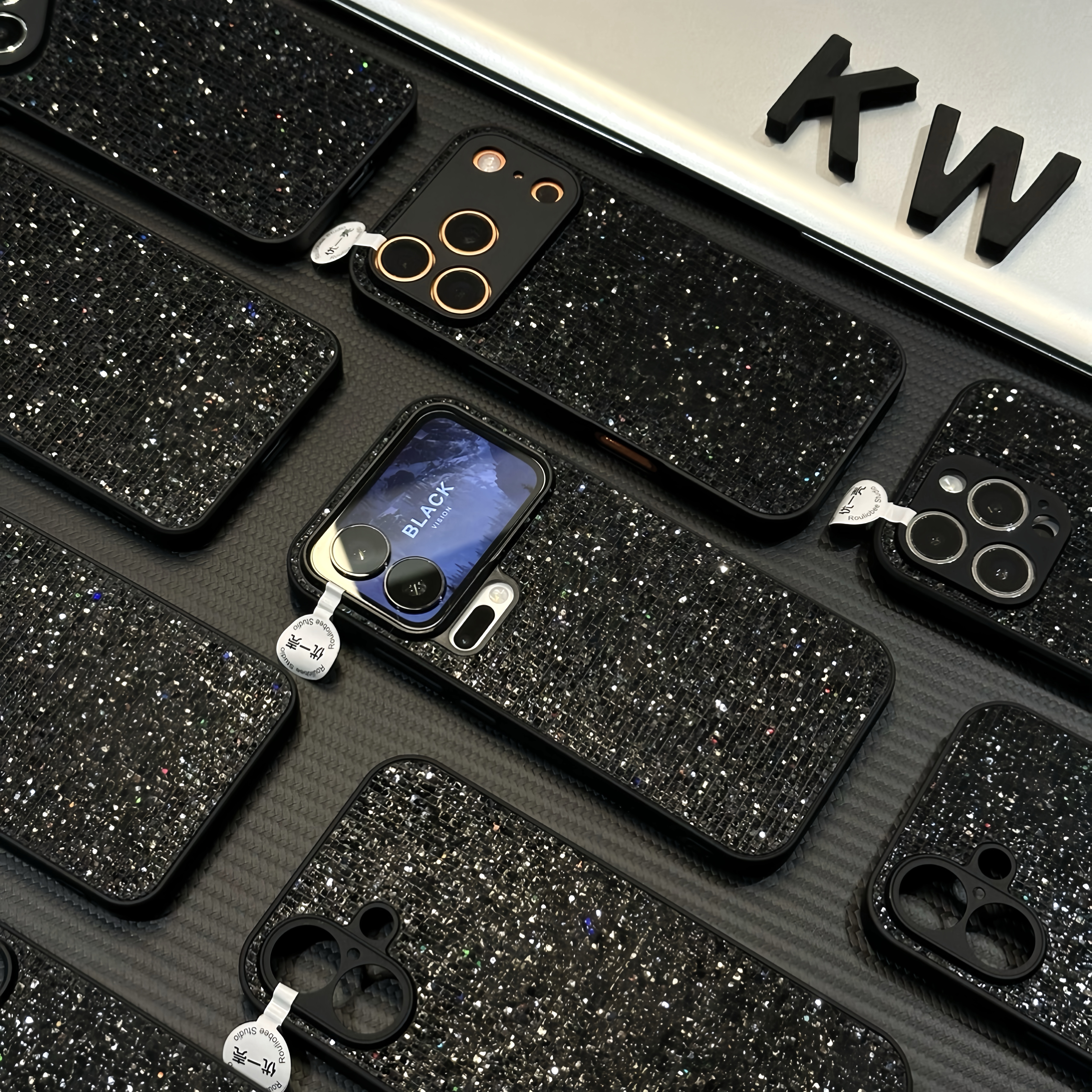 小香风细闪适用苹果17/16promax手机壳iPhone小米15vivoppo华为70