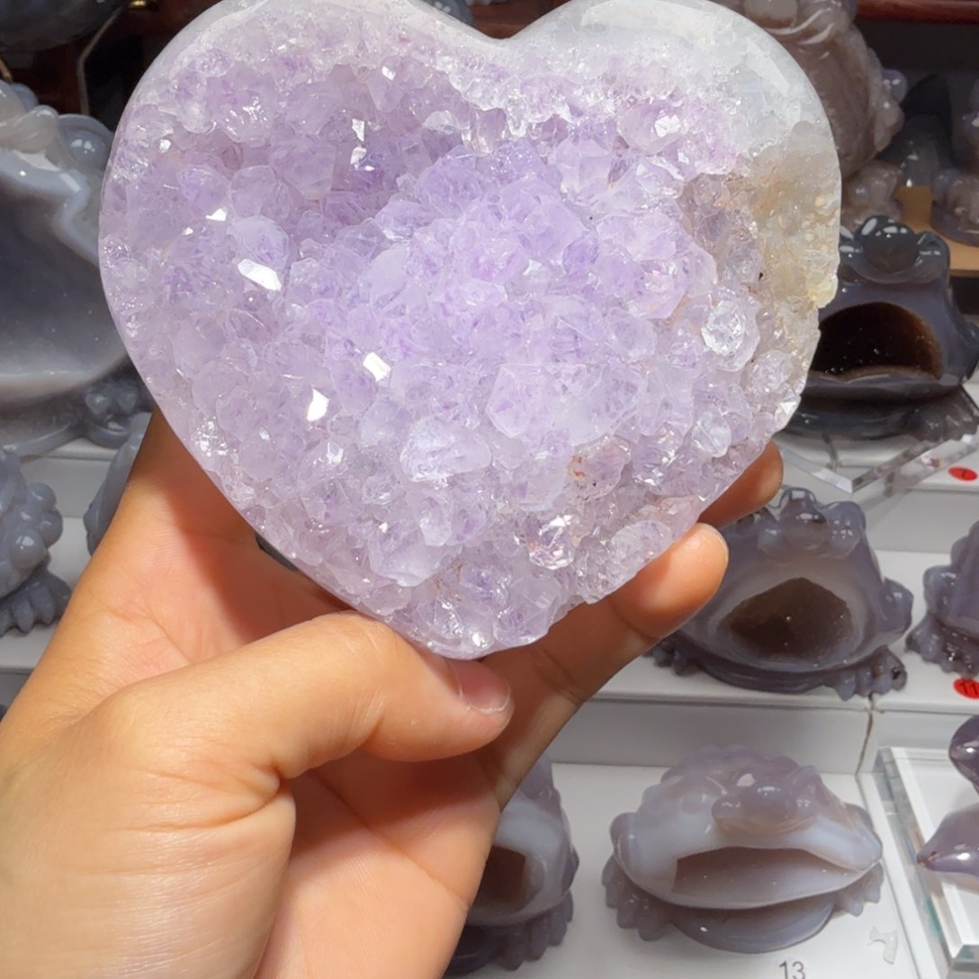 雪***璃玛瑙/玉髓未镶嵌摆件