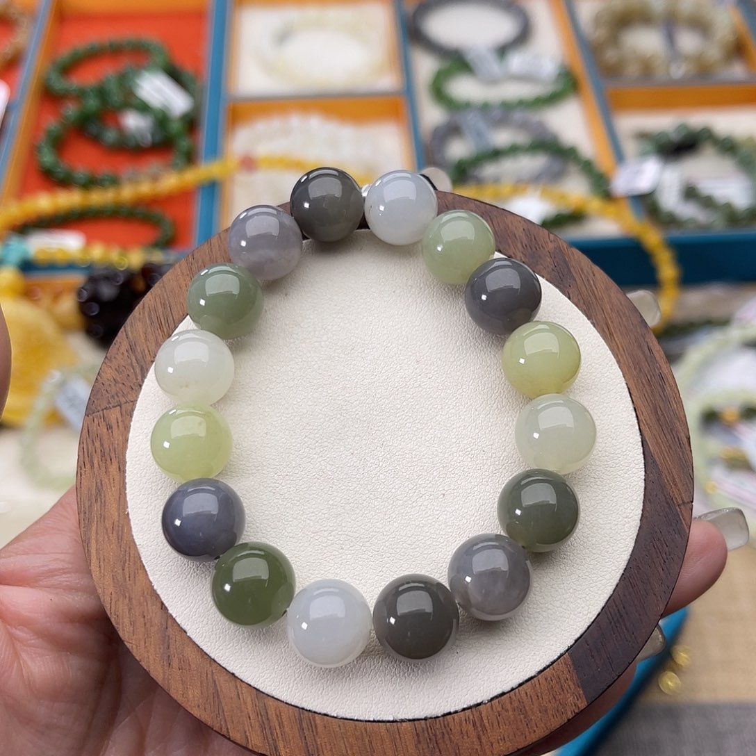 和田玉未镶嵌手串Z20卡12