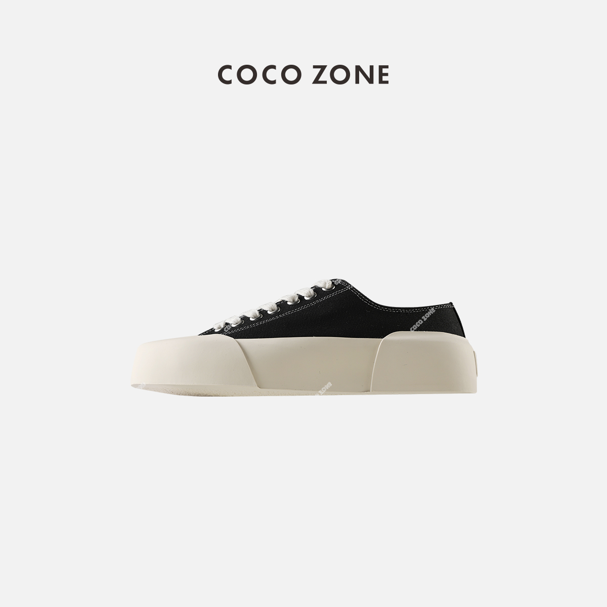 COCO ZONE 夏季百搭饼干鞋百搭厚度休闲板小白鞋23C29276