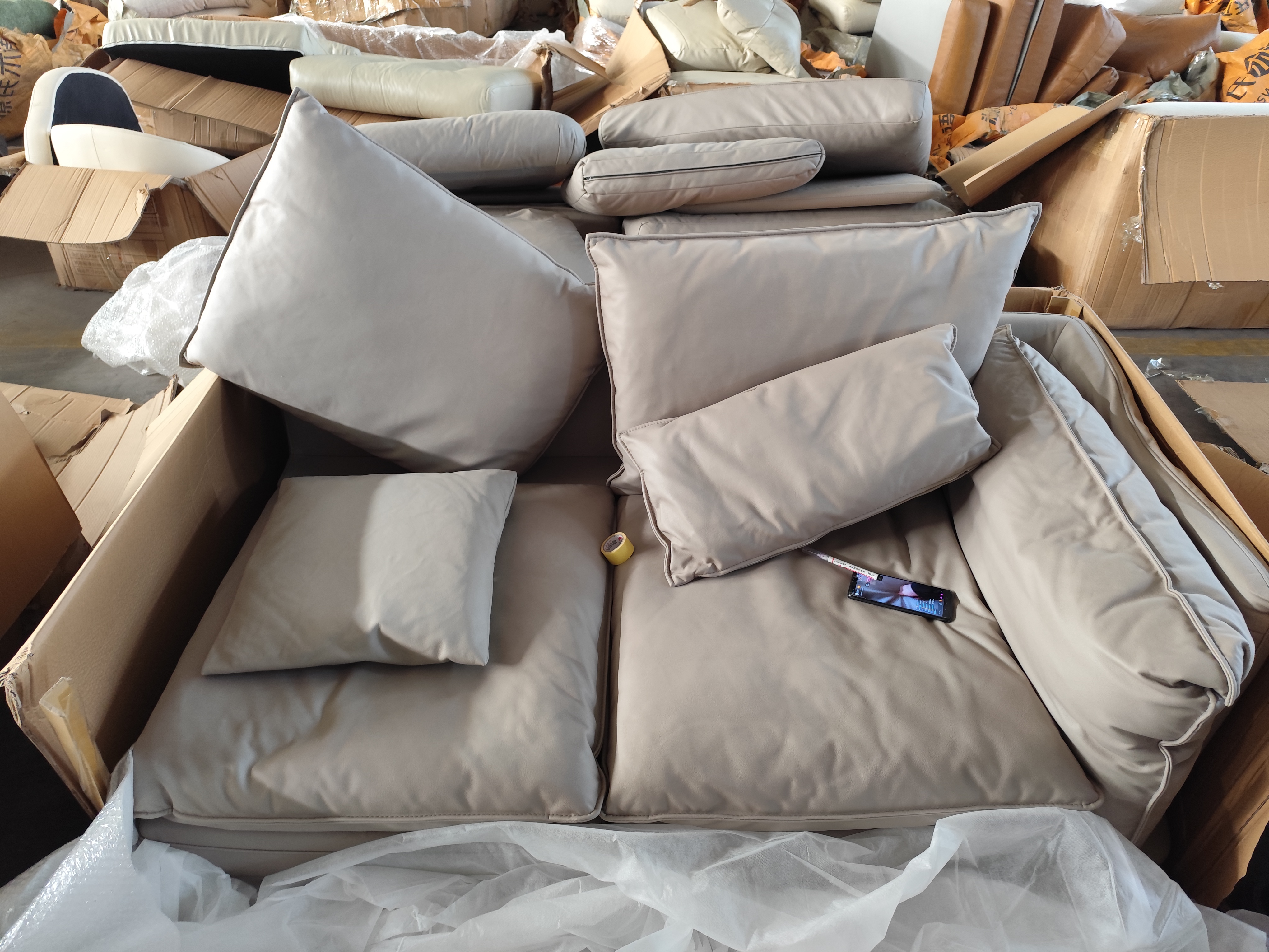 沙发 科技布 160*95 瑕疵无售后 源8087