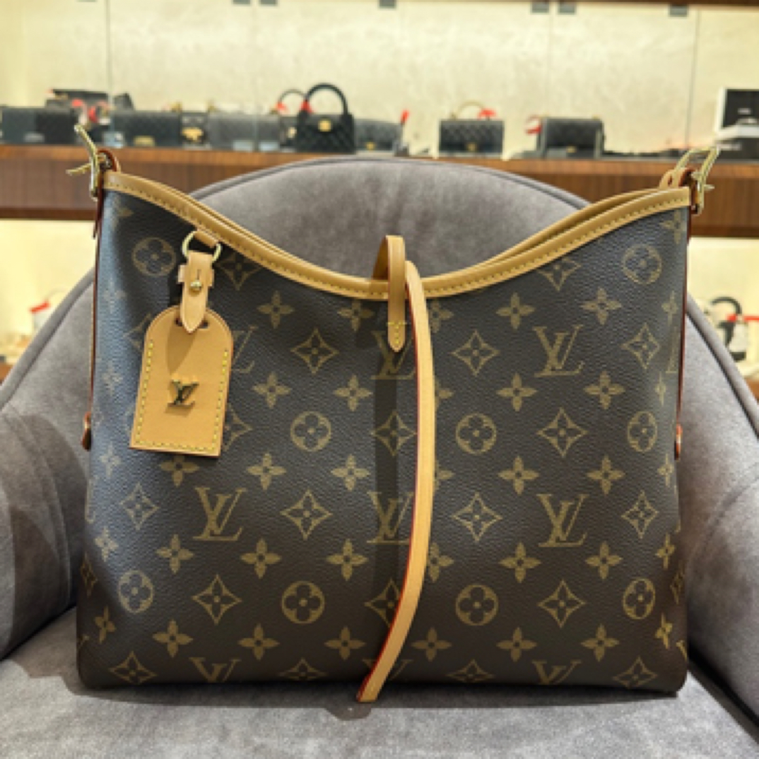 95新 LouisVuitton/路易威登 Lv 老花 carryall小号