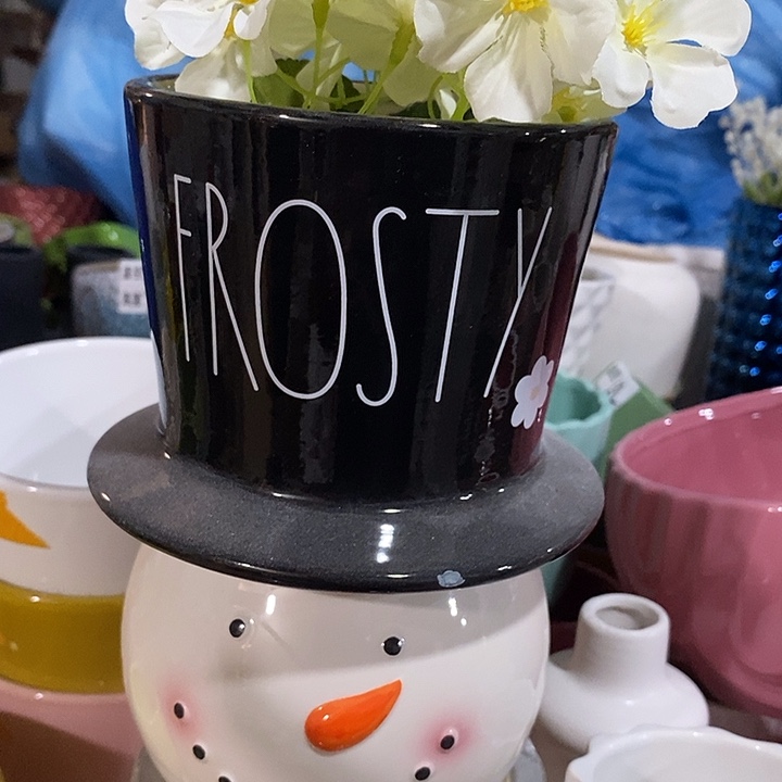 陶瓷花盆有孔 瑕疵介意勿拍 