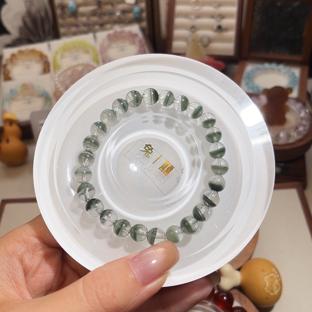 s***卷手链未镶嵌水晶7翠幽灵