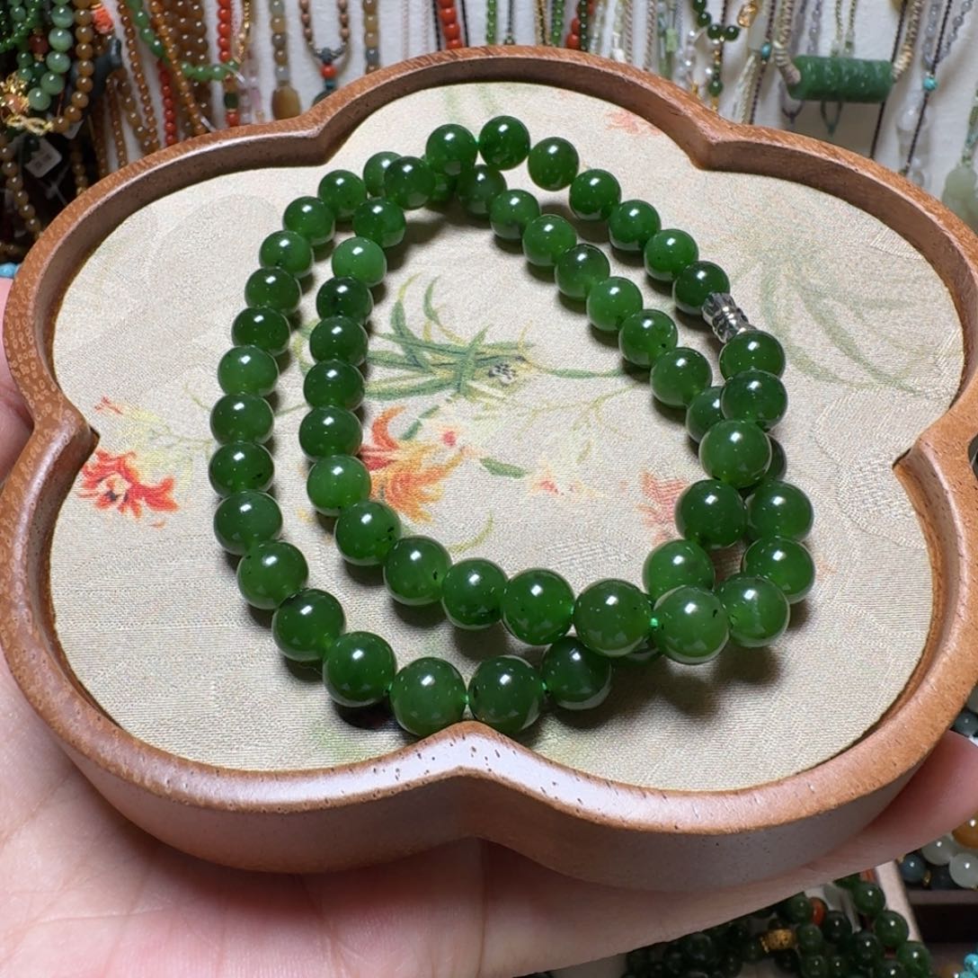 和田玉（碧玉）手链未镶嵌