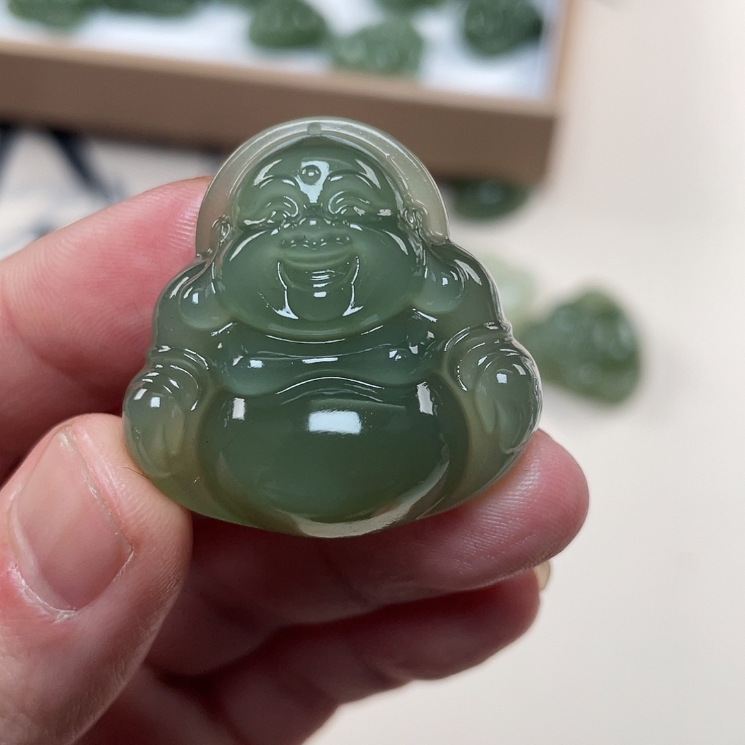 和田玉吊坠(不含链)未镶嵌超***怪