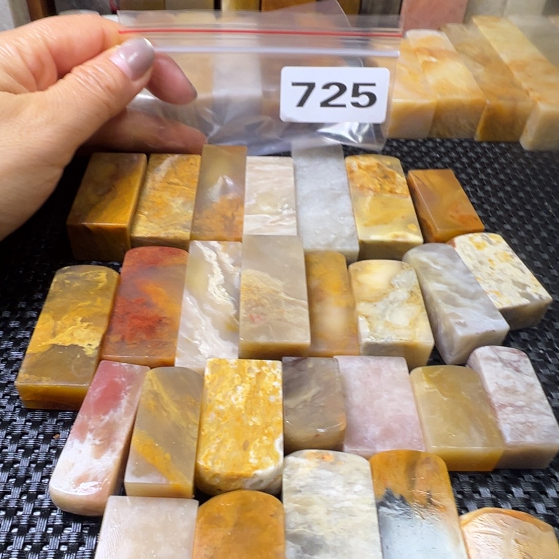 老挝石巴林石扁方-28方