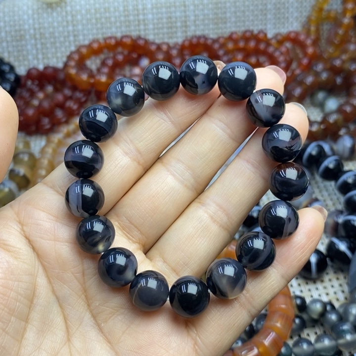 流***…玛瑙/玉髓手链未镶嵌