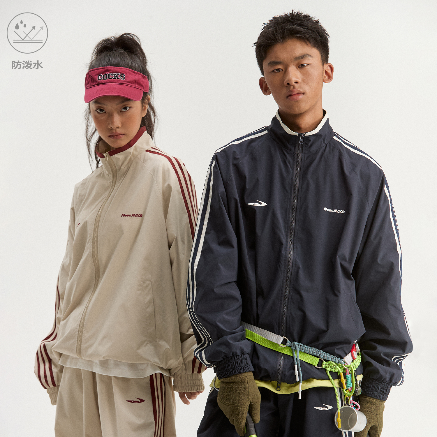 江南先生NewJNXS三防轻薄透气织带设计夹克秋季男女宽松休闲外套