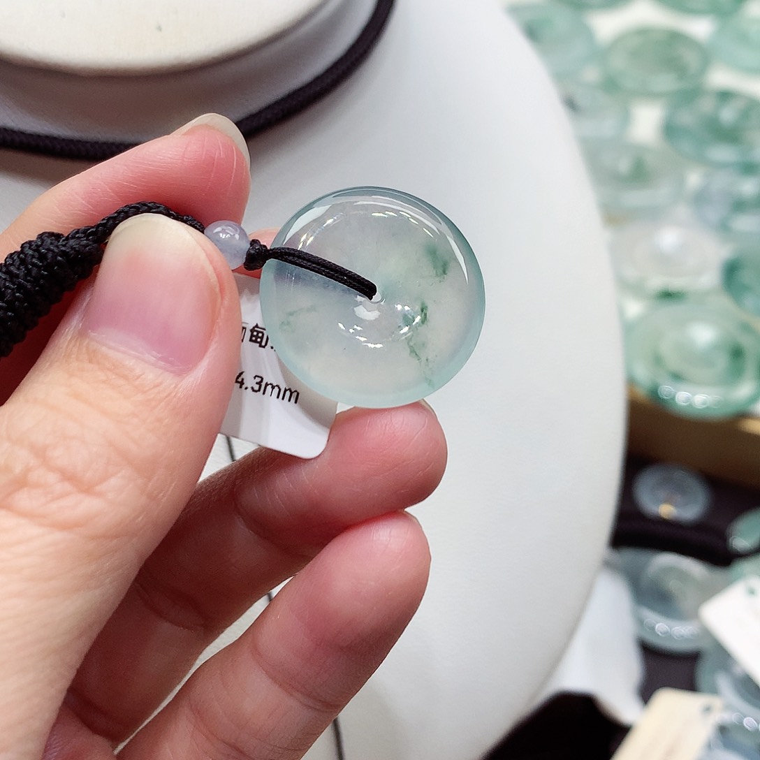 颈饰未镶嵌翡翠编号21，20.8/4.3