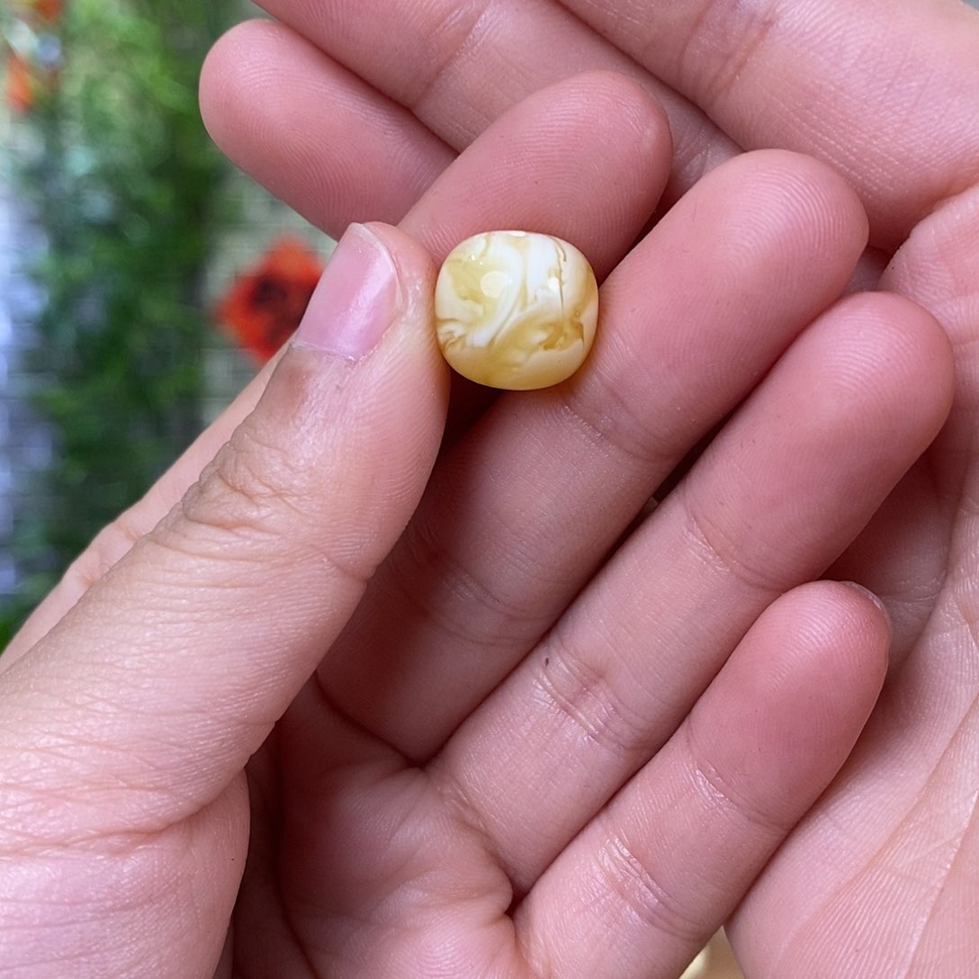 蜜蜡裸石未镶嵌蜜蜡单珠12.8mm