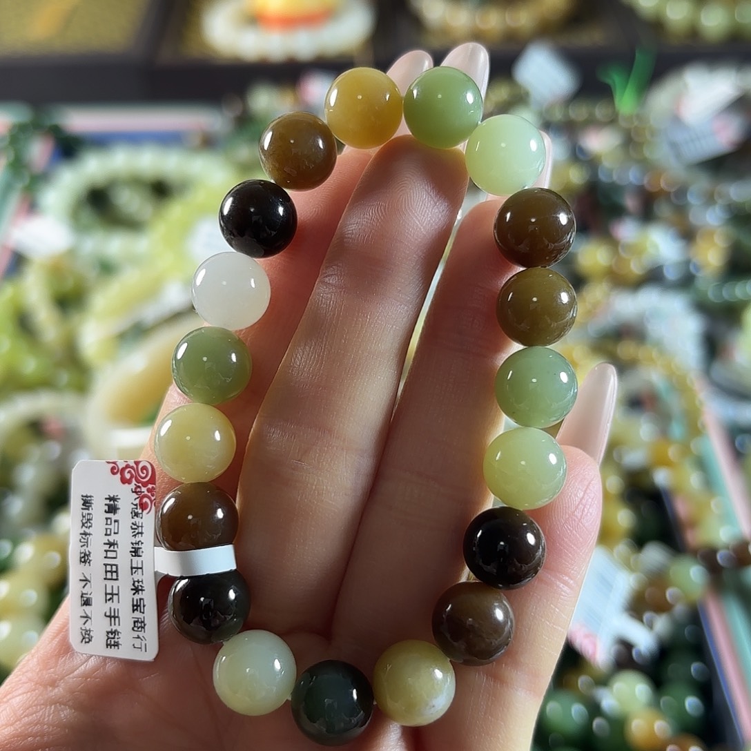 和田玉未镶嵌手链124