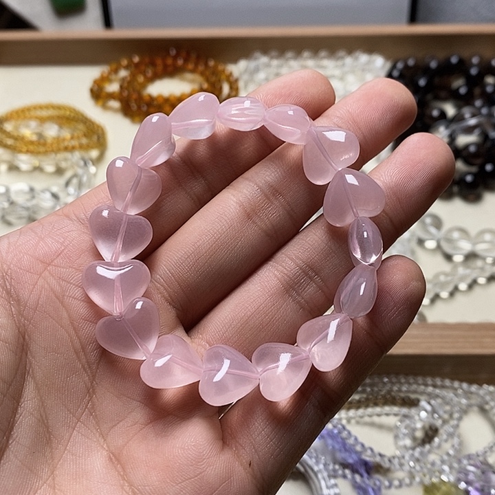 非金属卡12mm星光粉爱心 